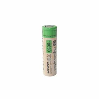 3er Set 18650 Lithium-Ionen-Akku, 3,7 Volt mit 3200 mAh.