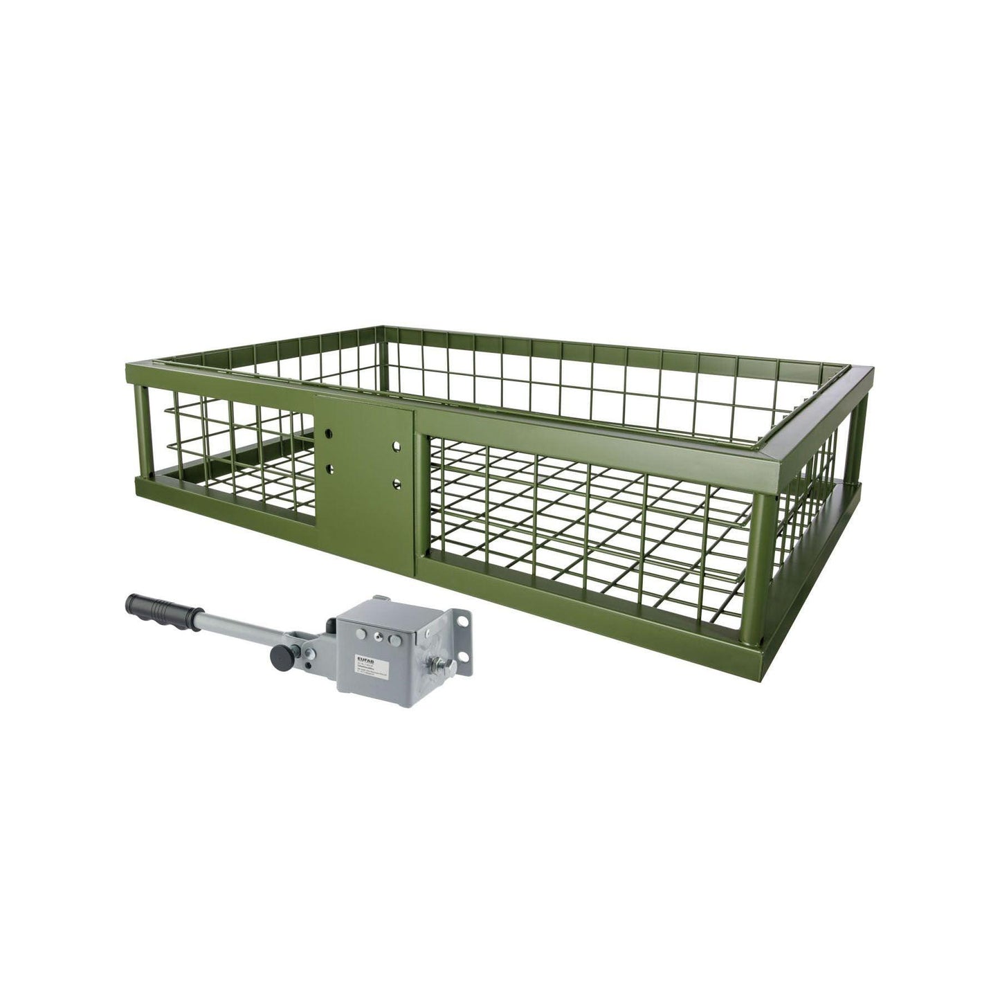 Heckträger 890x585x200 mm beschichtet mit Schnellkupplung.