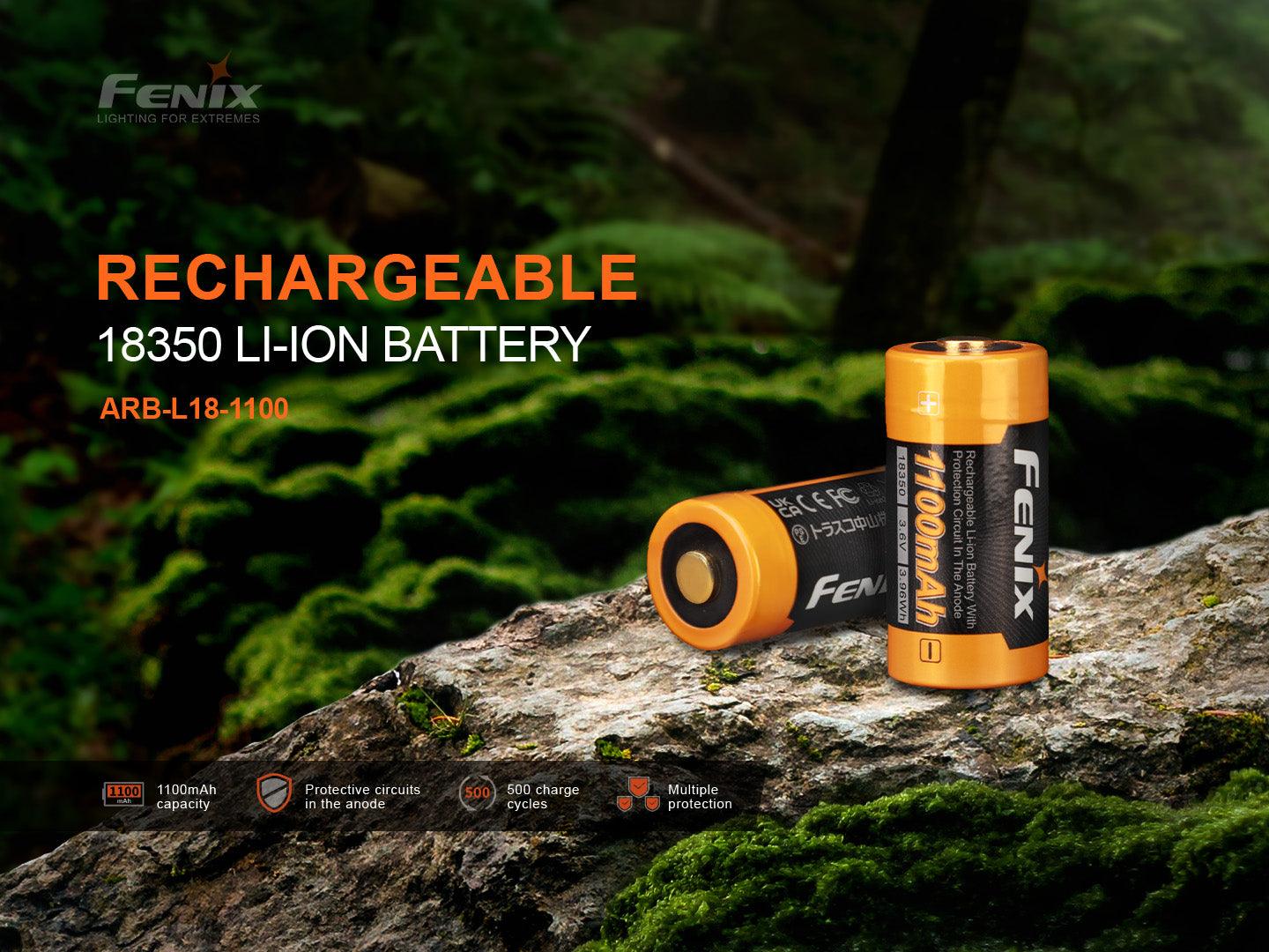 fenixlightFenix ARB-L18-1100 - Wiederaufladbarer 18350 Li-Ion-Akku (1100 mAh)Fenix ARB-L18-1100 - Wiederaufladbarer 18350 Li-Ion-Akku (1100 mAh)ForestHunt | Locker, Kirrmittel & JagdbedarfZubehör