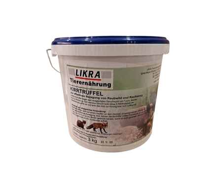 LikraLIKRA Kirrtrüffel - Lockmittel für Fuchs, Marder & RaubwildLIKRA Kirrtrüffel 3 kg - Lockmittel für Fuchs, Marder & Raubwild online günstig kaufenForestHunt | Locker, Kirrmittel & Jagdbedarf
