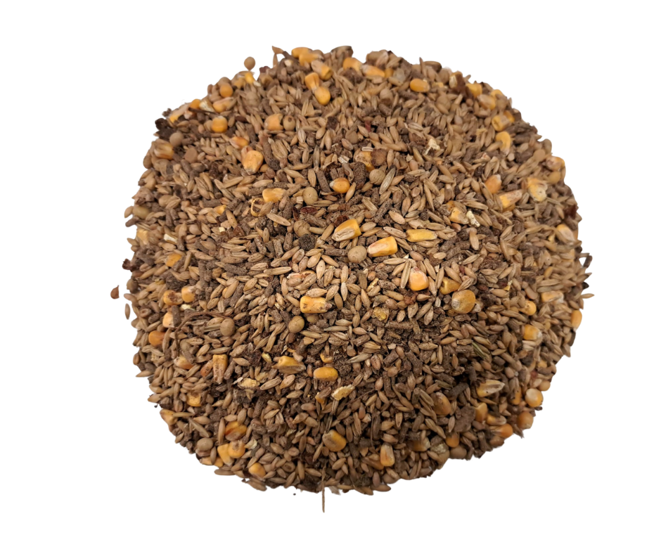 LIKRA Aufbaumüsli Wildfutter in Müsliform mit Apfeltrester und Getreide – Aufbaufutter für Reh- und Rotwild im 25 kg Sack