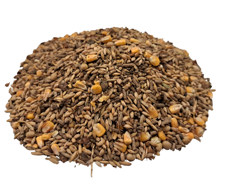 LIKRA Aufbaumüsli Wildfutter in Müsliform mit Apfeltrester und Getreide – Aufbaufutter für Reh- und Rotwild im 25 kg Sack