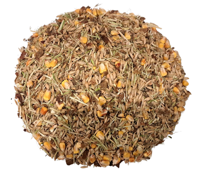 Luzernemüsli Wildfutter mit Apfeltrester und Luzerneheu im 25 kg Sack – Premium Rehfutter und Rotwildfutter