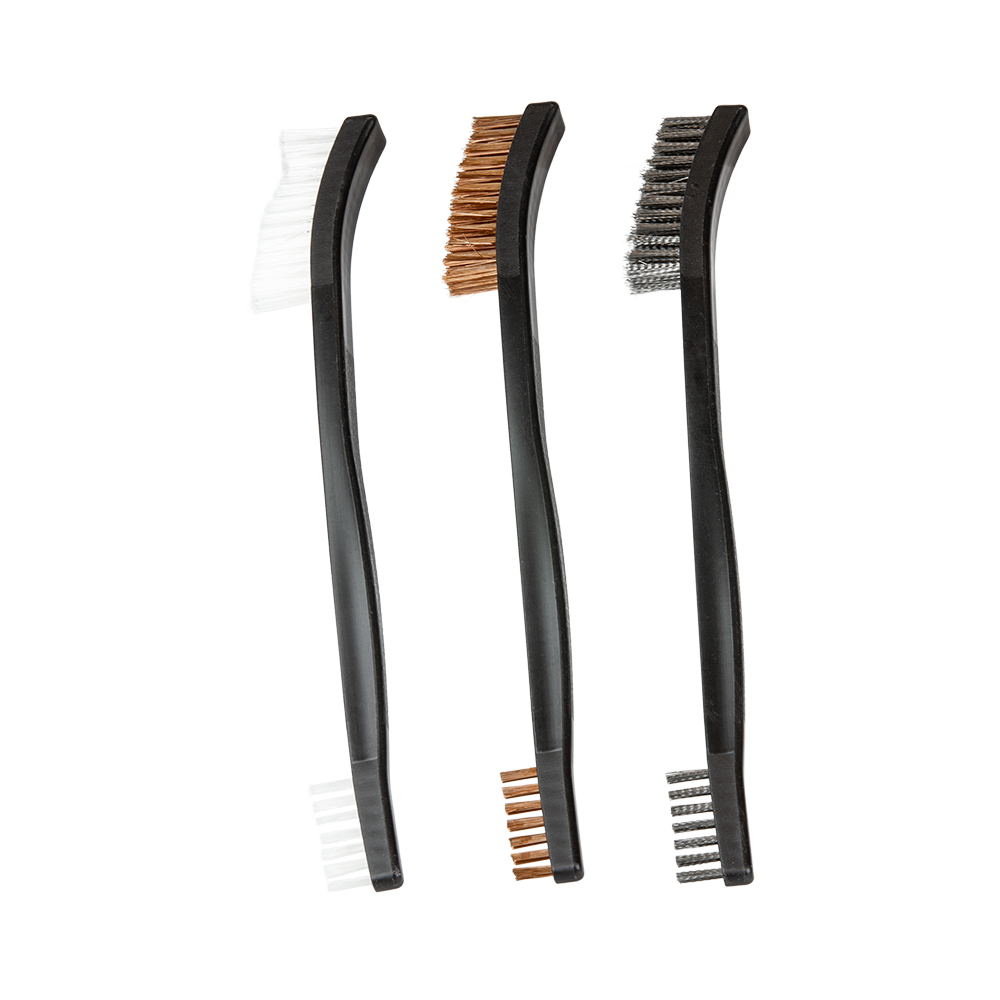 Beidseitige Reinigungsbürsten für Waffenpflege Stahl Bronze Nylon