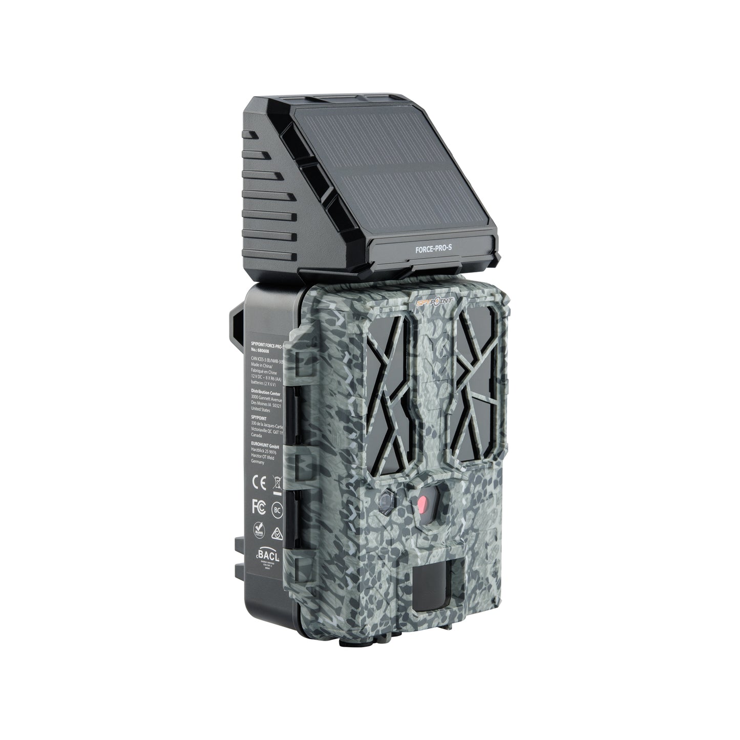SpypointSPYPOINT FORCE-PRO-S WildkameraSPYPOINT FORCE-PRO-S - 30 MP Wildkamera mit Solar & 4KForestHunt | Locker, Kirrmittel & Jagdbedarf