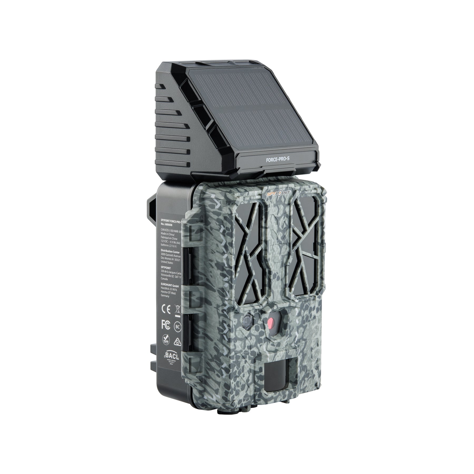SpypointSPYPOINT FORCE-PRO-S WildkameraSPYPOINT FORCE-PRO-S - 30 MP Wildkamera mit Solar & 4KForestHunt | Locker, Kirrmittel & Jagdbedarf