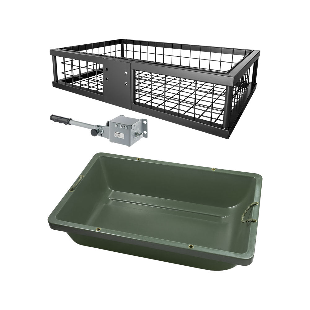 Heckträger mit Wildwanne und Schnellkupplung