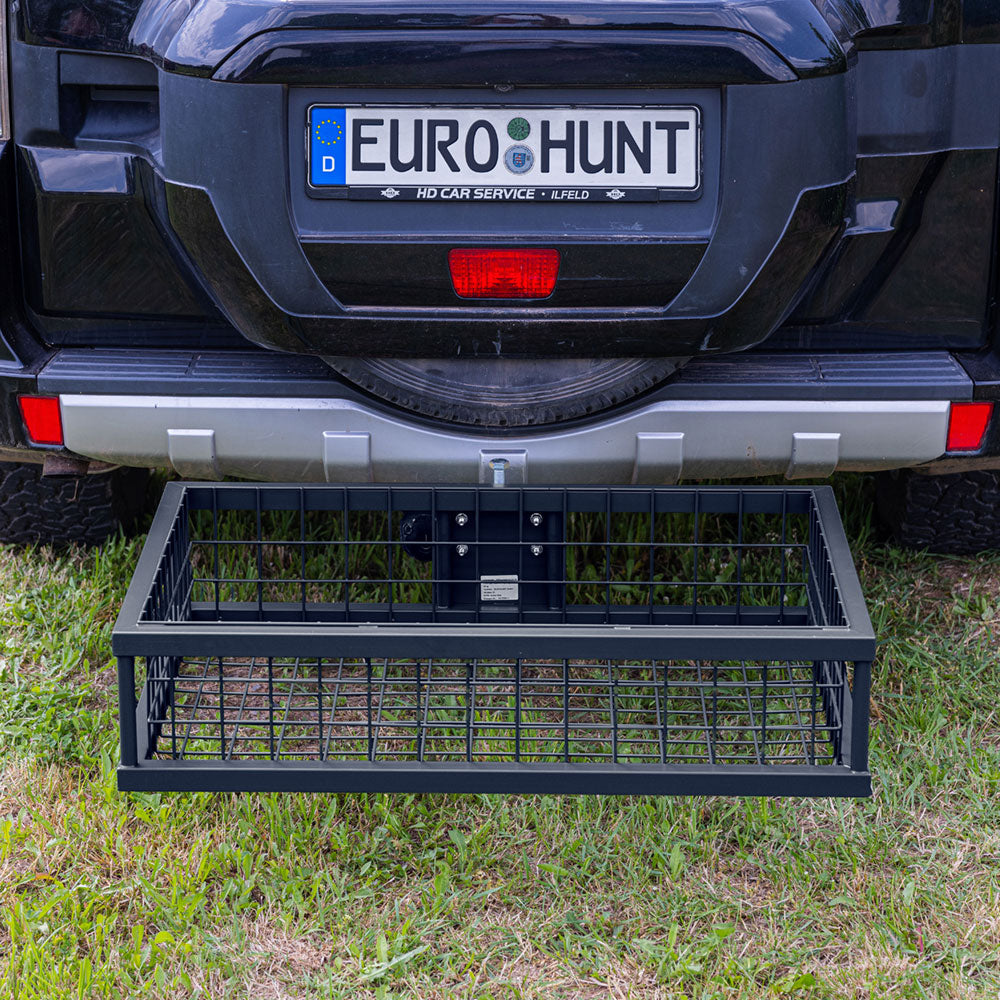 Abklappbarer Heckträger für Jagd und Revier