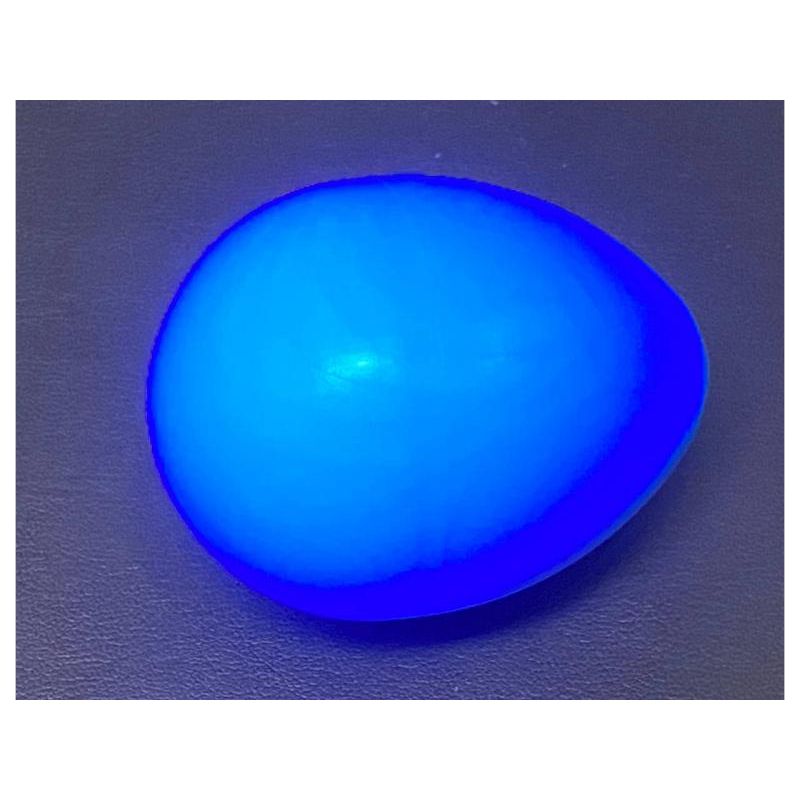 FALLENFUCHSBlaues UV-fluoreszierendes Vollkunststoff-Köder-Ei