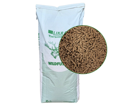 LIKRA W30 PLUS Sesamkonzentrat zur Ergänzung von eigenem Getreide – gepresstes Wildfutter für Reh- und Rotwild im 25 kg Sack