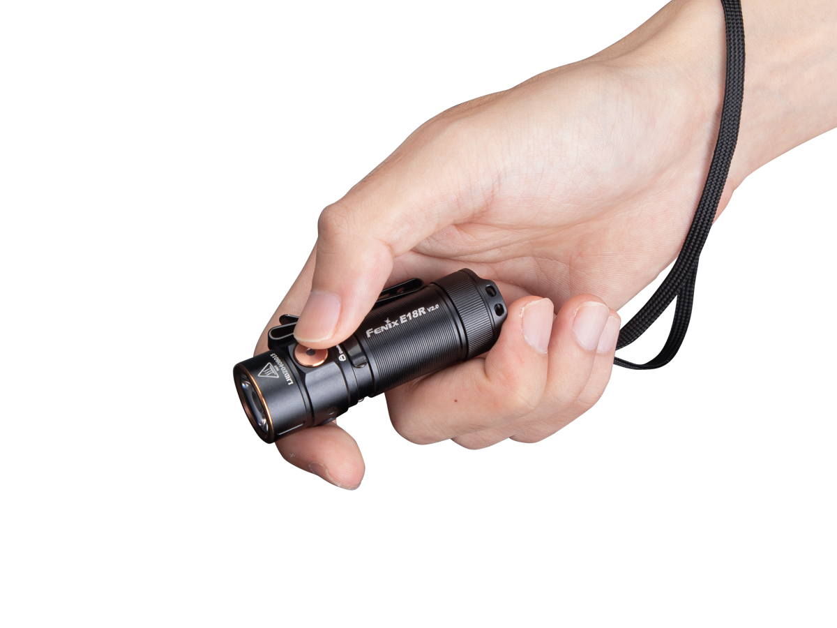 fenixlightFenix E18R V2.0 Ultrakompakte Hochleistungstaschenlampe, 1200 LumenFenix E18R V2.0 Ultrakompakte Hochleistungstaschenlampe, 1200 LumenForestHunt | Locker, Kirrmittel & JagdbedarfTaschenlampe