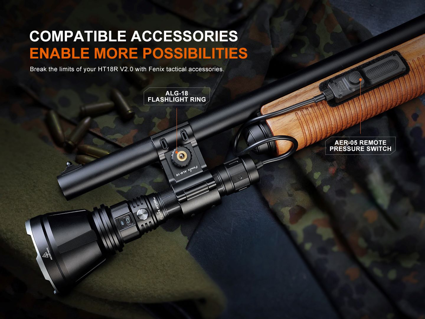 fenixlightFenix HT18R V2.0 Multimodus-Taschenlampe mit großer Reichweite, 3700 LumenFenix HT18R V2.0 Multimodus-Taschenlampe mit großer Reichweite, 3700 LumenForestHunt | Locker, Kirrmittel & JagdbedarfTaschenlampe