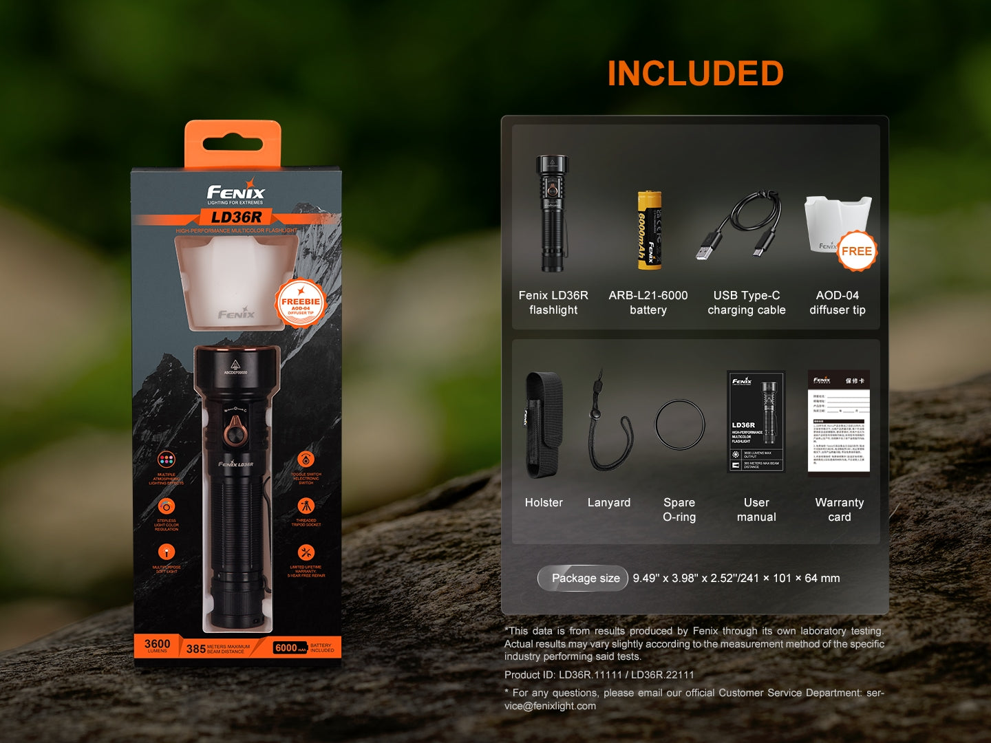 fenixlightFenix LD36R leistungsstark mit verschiedenen Lichtquellen, 3600 LumenFenix LD36R leistungsstark mit verschiedenen Lichtquellen, 3600 LumenForestHunt | Locker, Kirrmittel & JagdbedarfTaschenlampe
