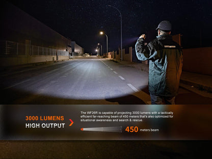 fenixlightFenix WF26R High-Performance Taschenlampe mit Ladehalterung, 3000 LumenFenix WF26R High-Performance Taschenlampe mit Ladehalterung, 3000 LumenForestHunt | Locker, Kirrmittel & JagdbedarfTaschenlampe