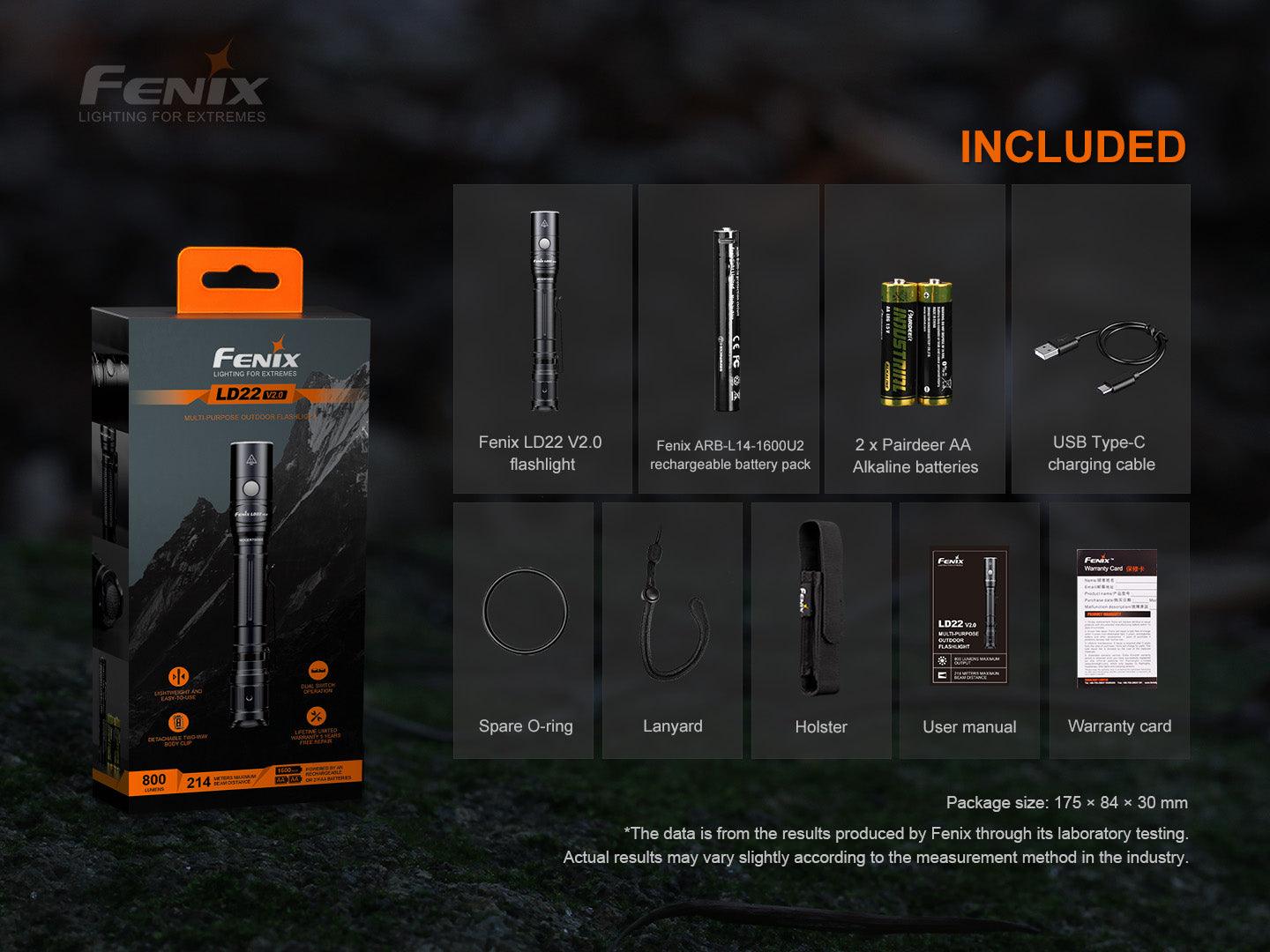fenixlightFenix LD22 V2.0 Vielseitige Outdoor- und EDC-Taschenlampe, 800 LumenFenix LD22 V2.0 Vielseitige Outdoor- und EDC-Taschenlampe, 800 LumenForestHunt | Locker, Kirrmittel & JagdbedarfTaschenlampe