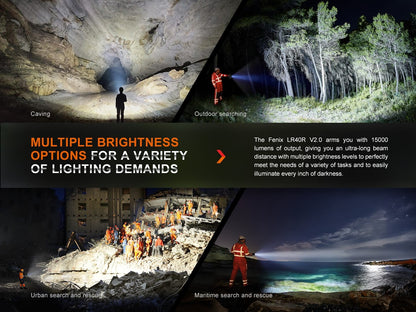 fenixlightFenix LR40R V2.0 Superhelle Hochleistungs-Suchlampe mit Spot- und Flutlichtfunktion, 15000 LumenFenix LR40R V2.0 Superhelle Hochleistungs-Suchlampe mit Spot- und Flutlichtfunktion, 15000 LumenForestHunt | Locker, Kirrmittel & JagdbedarfTaschenlampe