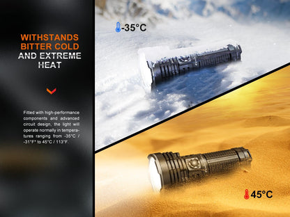 fenixlightFenix LR40R V2.0 Superhelle Hochleistungs-Suchlampe mit Spot- und Flutlichtfunktion, 15000 LumenFenix LR40R V2.0 Superhelle Hochleistungs-Suchlampe mit Spot- und Flutlichtfunktion, 15000 LumenForestHunt | Locker, Kirrmittel & JagdbedarfTaschenlampe