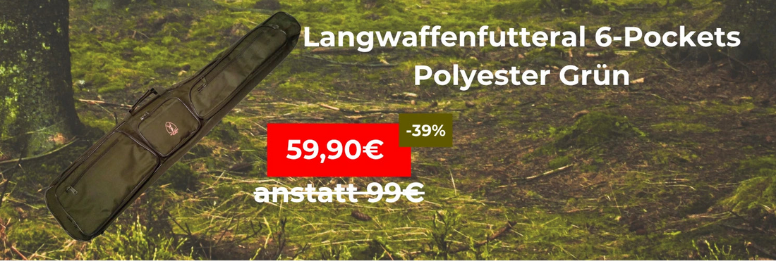 Langwaffenfutteral 6 Pockets Polyester grün