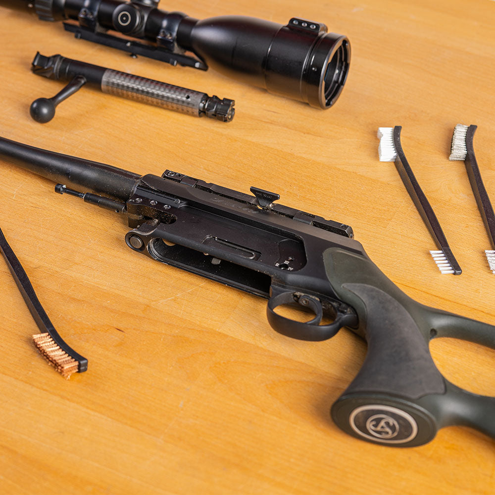 Reinigungsbürsten für Waffen aus Stahl Bronze und Nylon