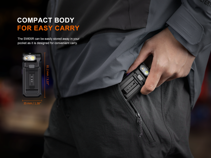 fenixlightFenix SW05R-UV kompakte Taschenlampe mit weißem Licht und starkem UV-Licht, 150 Lumen (Weißlicht)Fenix SW05R-UV kompakte Taschenlampe mit weißem Licht und starkem UV-Licht, 150 Lumen (Weißlicht)ForestHunt | Locker, Kirrmittel & JagdbedarfTaschenlampe