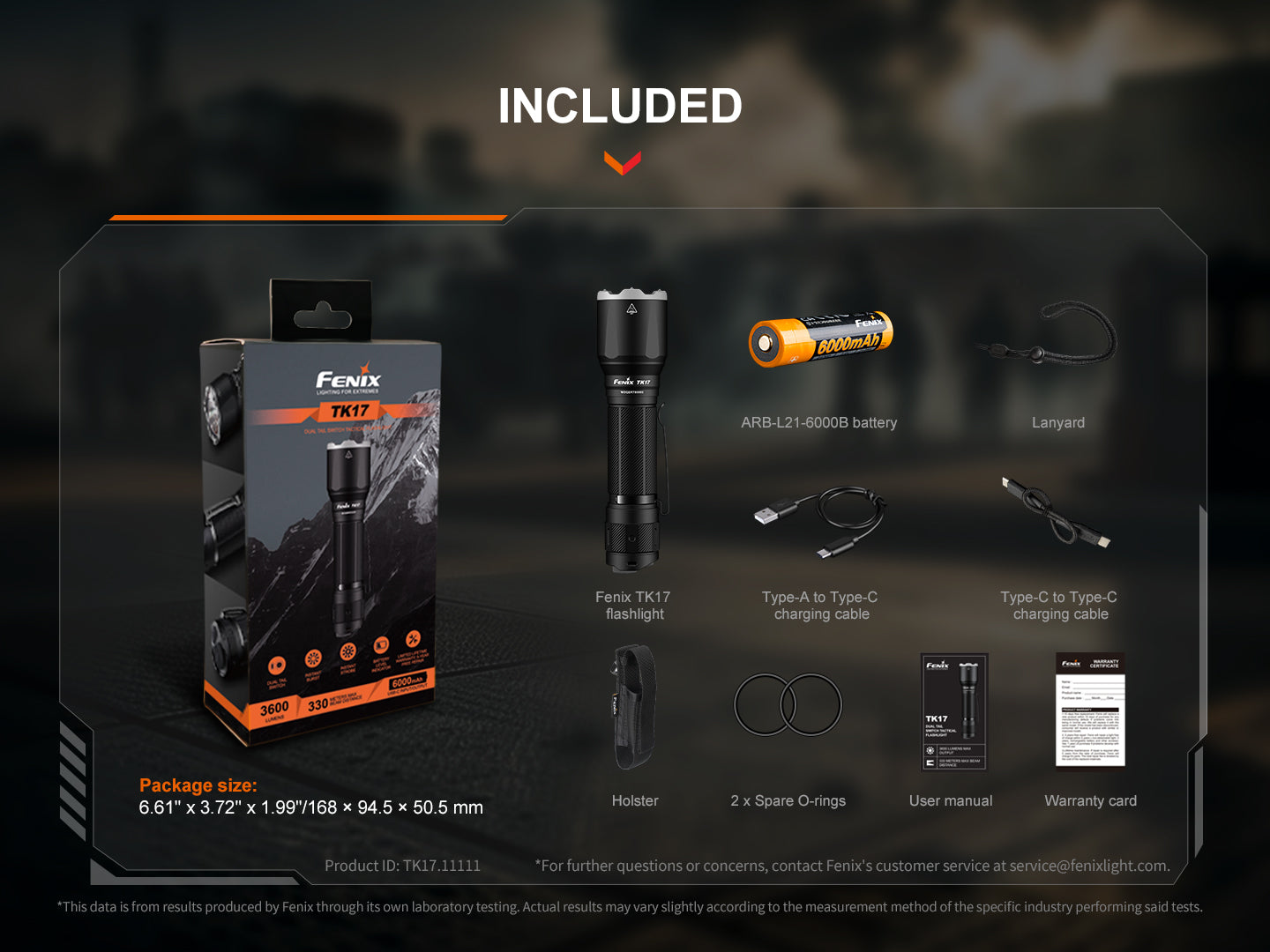 fenixlightFenix TK17 Taktische Taschenlampe mit Doppelschalter, 3600 LumenFenix TK17 Taktische Taschenlampe mit Doppelschalter, 3600 LumenForestHunt | Locker, Kirrmittel & JagdbedarfTaschenlampe