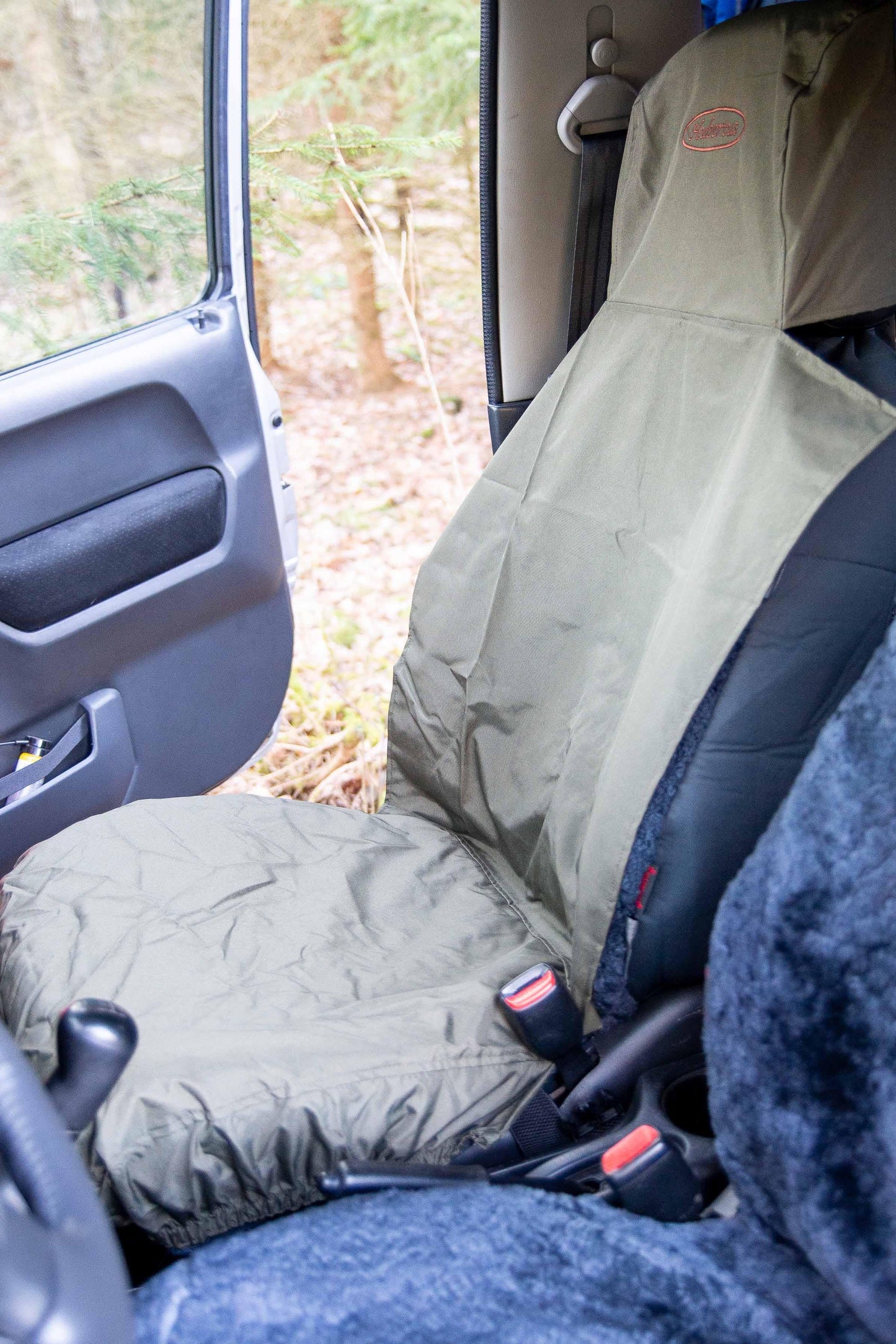 Waschbarer Sitzschutz Auto Polyester grün