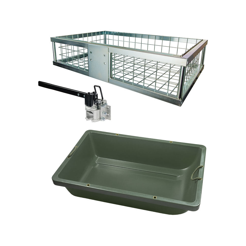 Heckträger mit Wildwanne und Schnellkupplung