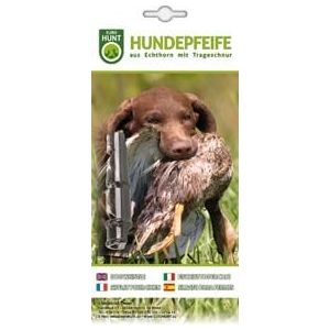 EurohuntHundepfeife aus Büffelhorn ca 8,5 cm