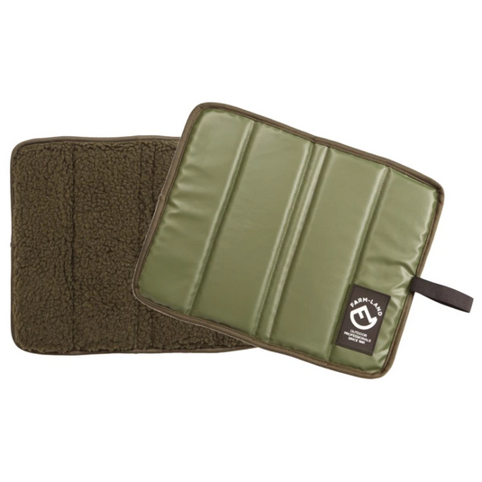 Ansitzkissen, Faserpelz Oliv.