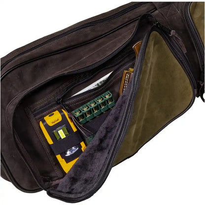 Parforce Langwaffenfutteral „All-in“ Leder Braun/Oliv – Gewehrfutteral mit Rucksackriemen